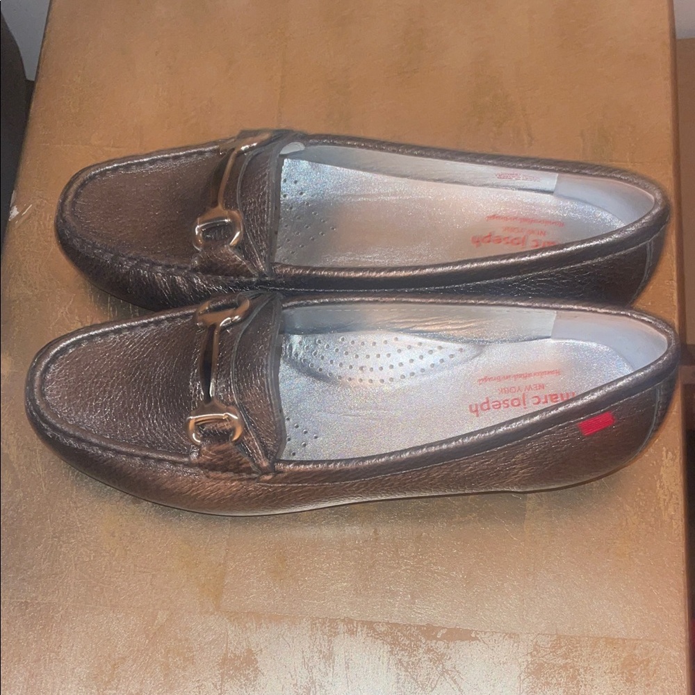 Marc Joseph Silver Textured Loafers - Picture 14 of 16